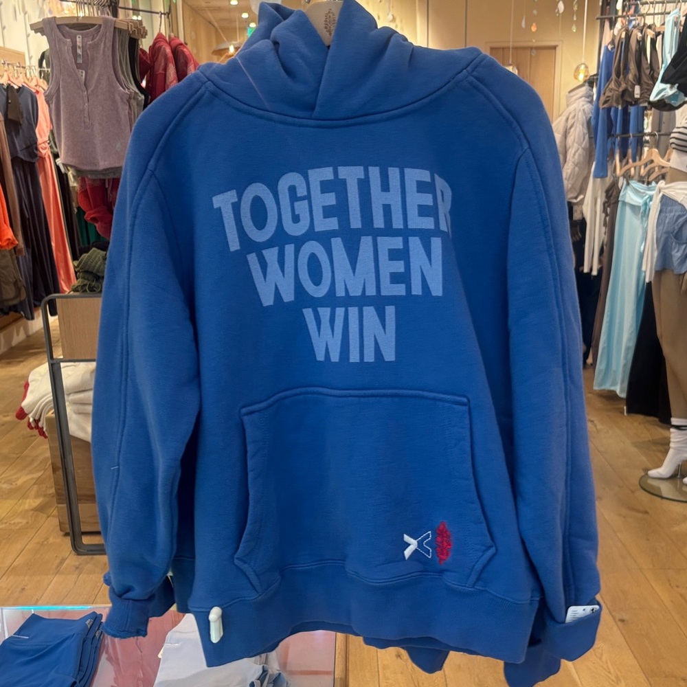 Together Women Win Blue Hoodie